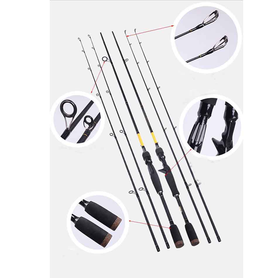 Spinning Reel - Neues Lagerdesign Carbon-Doppelkern-Ring Ultraleichtes Dreiteiliges Rollenset