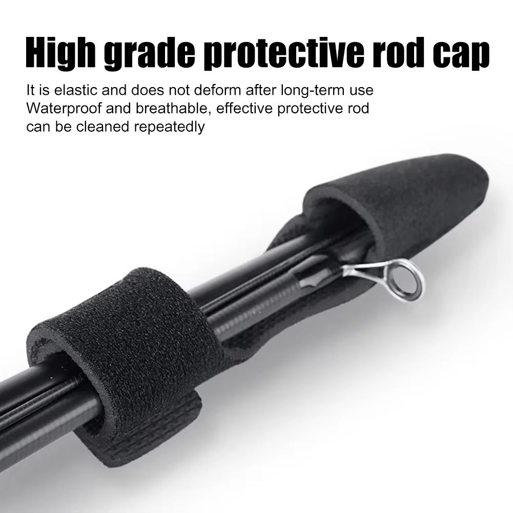 Reel Drag Knob - Angelruten-Schutzkappe, elastischer Rutenhalter, spezieller Rutenriemen, Angelruten-Riemen-Set,